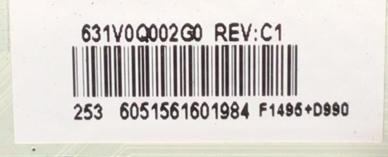MAIN PARA TV TOSHIBA / NUMERO DE PARTE 631V0Q002G0 / 691V0Q002G0 / VTV-L55736 / 631V0Q002G0 REV:C1 / 691V0Q002G0 REV:C1 / P422938C_05 / UCM8 / PANEL K500WDCRA-KB35 / DISPLAY PT500GT02-4 VER.1.2 / MODELO 50LF621U21 - Imagen 3